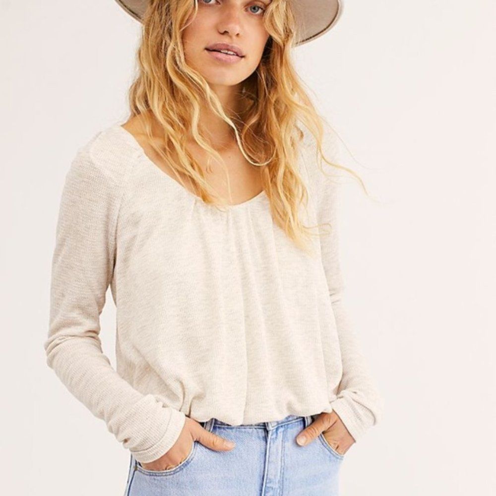 Free People We The Free Bondi Thermal Crop Top XS